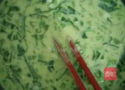 Spinach egg pancake Practice illustration 4