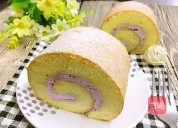 Illustration of how to make small mountain roll cake 12