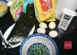 Seaweed and Floss Becks Cake#Floss Roll Cake Recipe Illustration 1