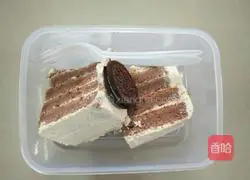 Illustration of how to make cocoa butter roll cake 16