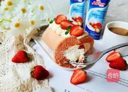 Zero sugar and low calorie strawberry cake roll recipe illustration 20