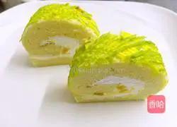 Illustration of how to make fruity chocolate cake roll 11