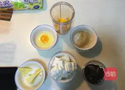 Illustration of how to make mango and coconut cheesecake 1