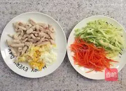 Illustration of how to make fried chicken and vegetable pancakes 2