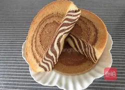 Zebra pattern chiffon cake recipe 21