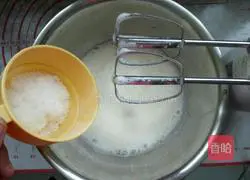 Cornmeal yogurt Illustration of how to make chiffon cake 8