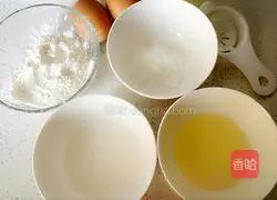 Illustration of how to make six-inch chiffon cake 1