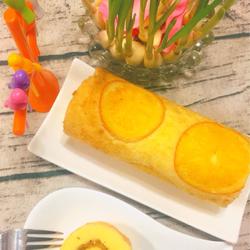 Orange meat floss cake roll