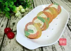 Rainbow Cake Roll Recipe Illustration 18