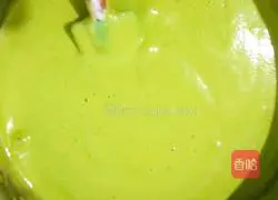 Illustration of how to make eight-inch matcha chiffon cake 12