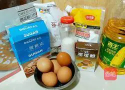 Illustration of how to make spray cocoa chiffon cake 1