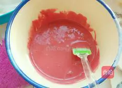 Red Velvet Qi Illustration of how to make wind cake 4