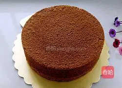 Illustration of how to make eight-inch cocoa chiffon cake 16