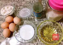 coffee Chiffon cake (eight-inch) recipe illustration 1