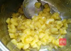 Pineapple half-cooked cheesecake recipe 1