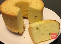 Passion fruit chiffon cake (7-inch hollow mold) Practice illustration 8
