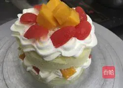 Mango chiffon cake Practice illustration 6