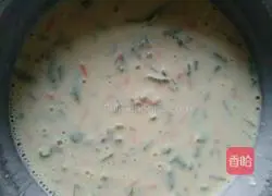 Illustration of how to make coriander and carrot pancakes 2