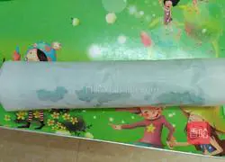 Illustration of how to make meat floss cake rolls 18