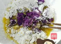 Illustration of how to make purple sweet potato biscuit sticks 2