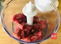 Baby food supplement, illustration of how to make pan-fried meatloaf 2