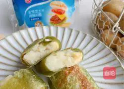 Illustration of making potato rolls with vegetable pancakes 10