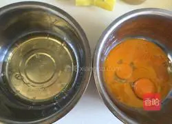 Illustration of how to make dragon fruit chiffon cake 4