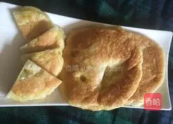 Illustration of making dough egg pancake 5