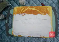 Illustration of how to make cream cake roll 20