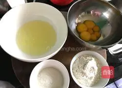 Illustration of how to make original chiffon cake 1