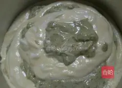 Illustration of Matcha Zebra Pattern Chiffon Cake 10