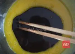 Chocolate Sauce Chiffon Cake (8-inch) Recipe Illustration 2