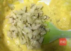 Banana Illustration of how to make chiffon cake 5