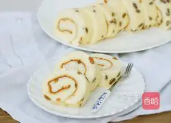 Illustration of how to make raisin cake rolls 1