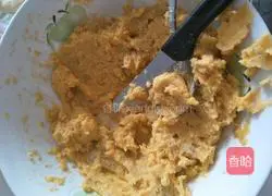 Illustration of how to make sweet potato cake 1