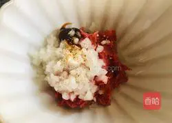 Baby food supplement, illustration of how to make pan-fried meatloaf 5