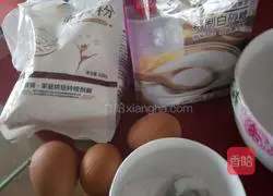 Illustration of how to make six-inch cocoa chiffon cake 1