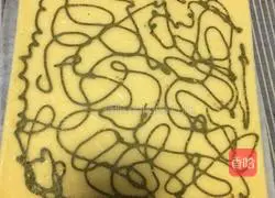 Peanut Butter Cake Illustration of how to make a roll 15