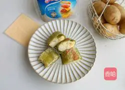 Liquid vegetable pancake Illustration of how to make potato rolls 11