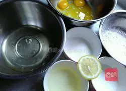 6-inch chiffon cake Illustration of how to do it 1