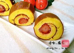 Strawberry Cake Roll Recipe Illustration 17