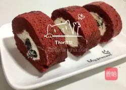 Red Velvet Cake Roll Recipe Illustration 18