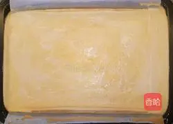 Illustration of how to make meat floss and seaweed cake rolls 13