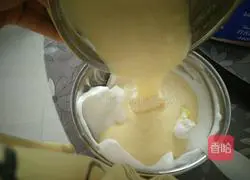 Latte art chiffon cake (baking pan method) illustration 13