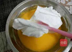 Illustration of how to make green onion and salty chiffon cake 10