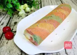 Rainbow Cake Roll Recipe Illustration 17