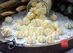 Illustration of how to make rainbow meringues 15