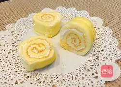 Illustration of how to make small cream cake rolls 17