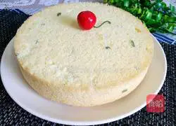 Illustration of how to make green onion and salty chiffon cake 14