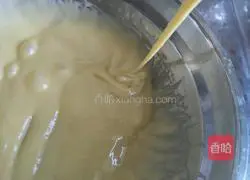 Illustration of how to make six-inch chiffon cake 6